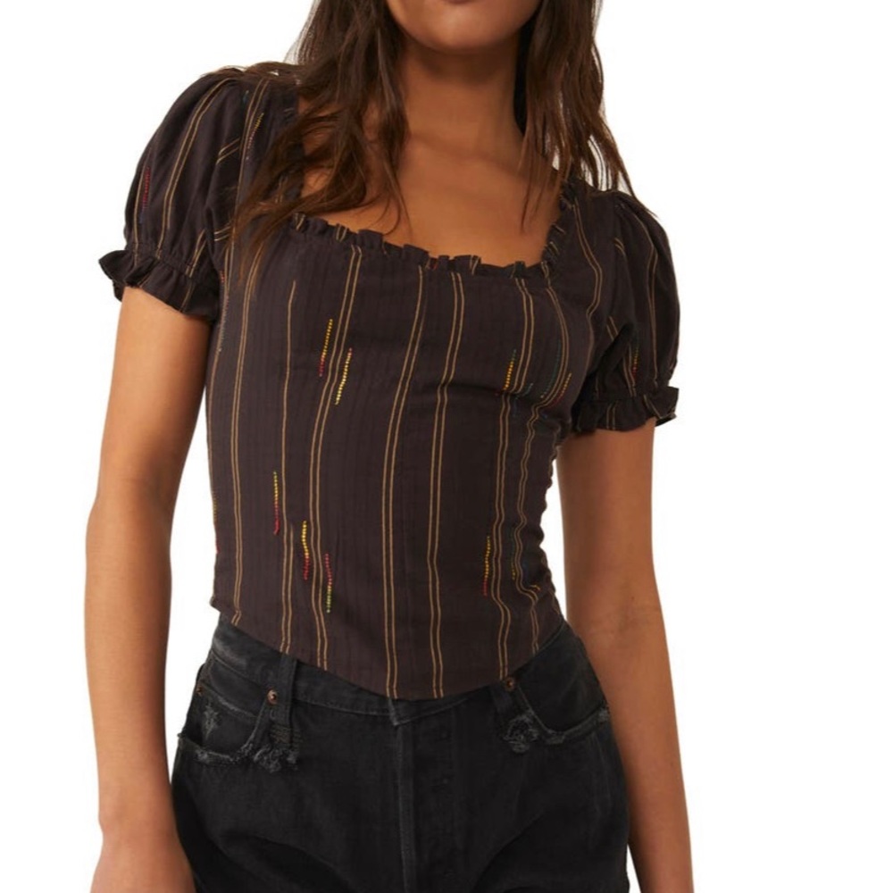 BRAND NEW- FREE PEOPLE Seratonin Corset Top